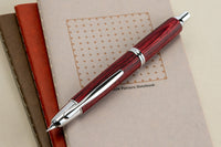 Pilot Vanishing Point Fountain Pen - Birchwood Red