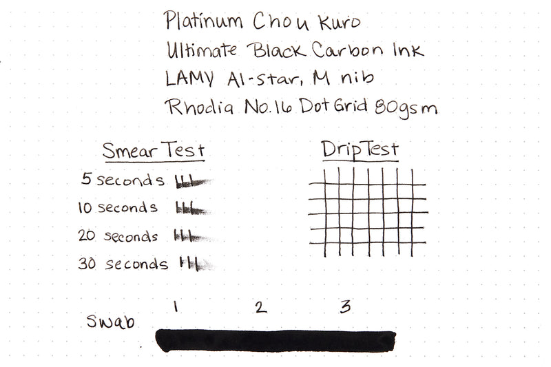 Platinum Chou Kuro Black - 60ml Bottled Ink