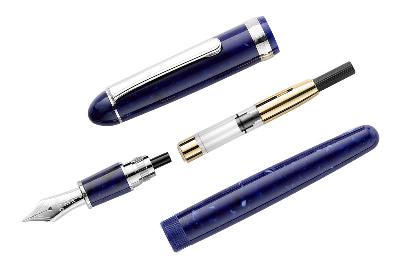 Platinum #3776 Celluloid Fountain Pen - Midnight Blue Ocean - The ...