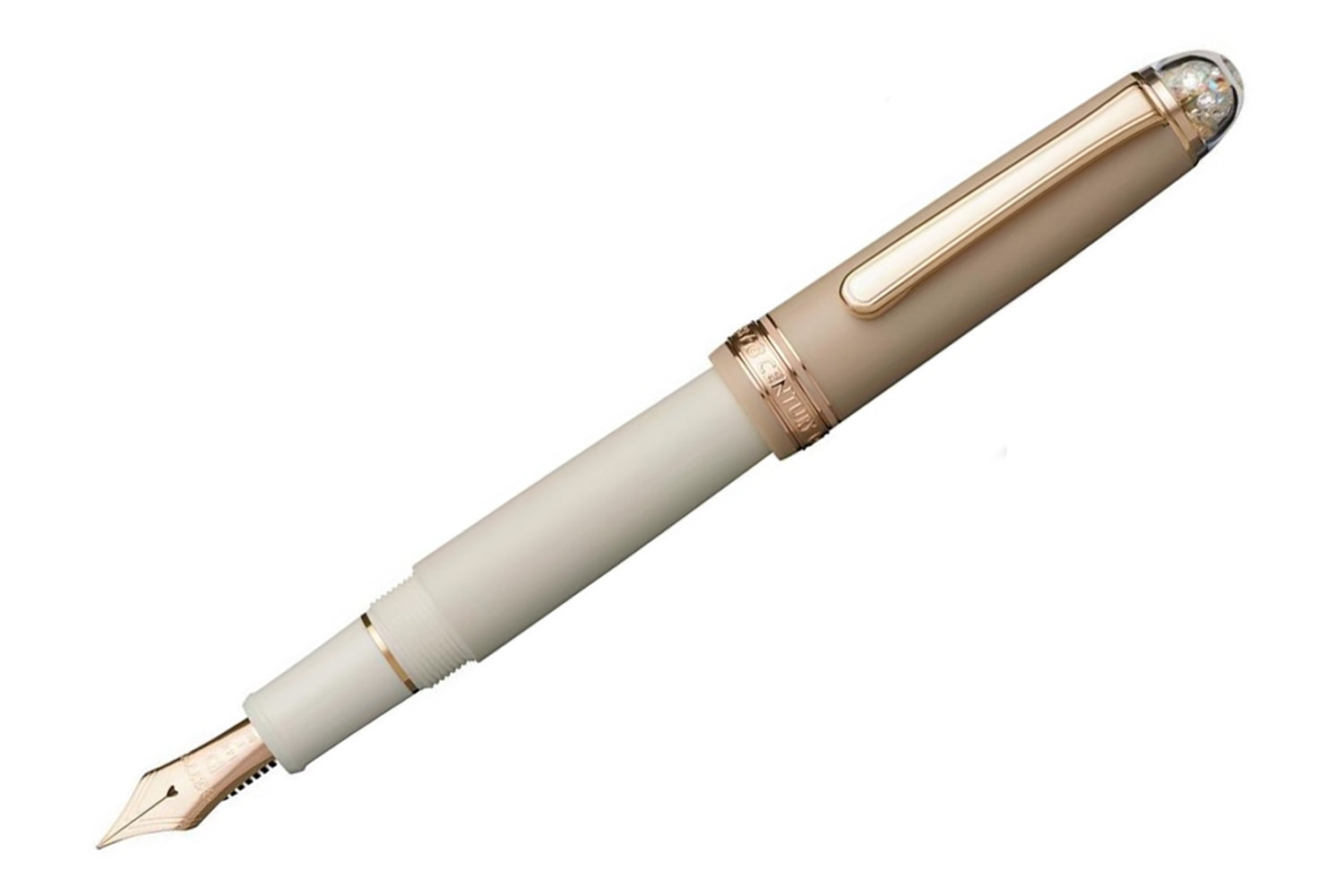 Platinum #3776 Century Fountain Pen - Shape of Heart Chai Latte