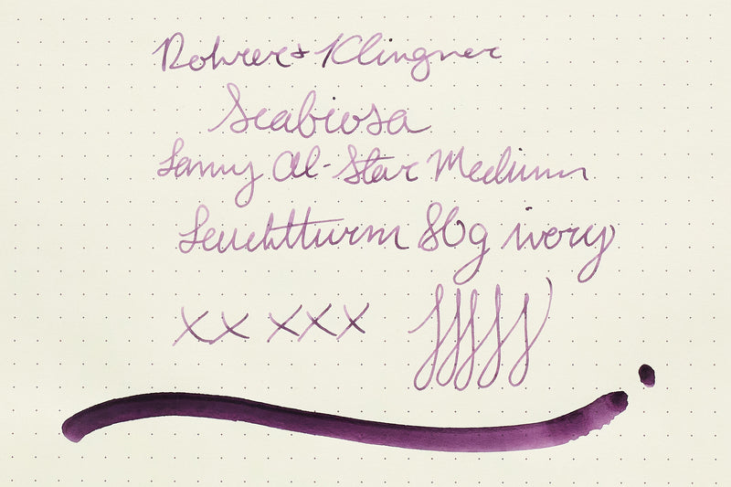 Rohrer & Klingner Scabiosa (iron gall) - Ink Sample - The Goulet Pen ...