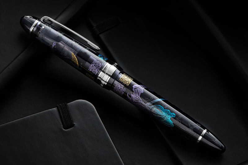 Sailor 1911L Ninja Maki-e Fountain Pen - Tsuki