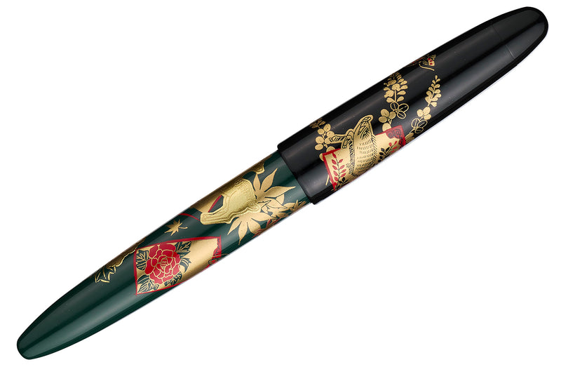 Sailor 1911 King of Pens Maki-e Fountain Pen - Hanafuda Ino-shika-cho (Limited Edition)