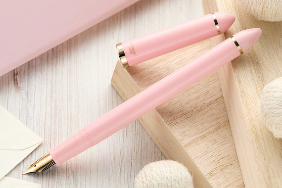 Sailor Compass Fude De Mannen Fountain Pen - Pearl Pink, 40°