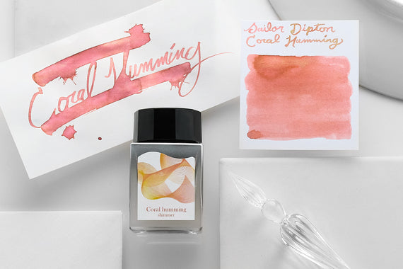 Sailor Dipton Coral Humming - 20ml Bottled Ink