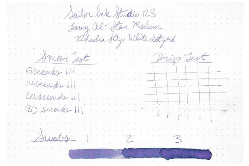 Sailor Ink Studio 123 - Ink Sample