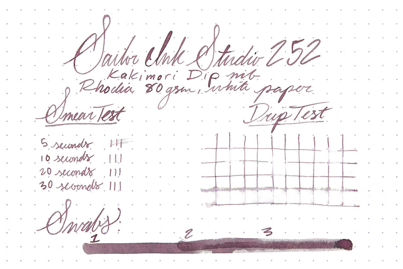 Sailor Ink Studio 252 - Ink Sample