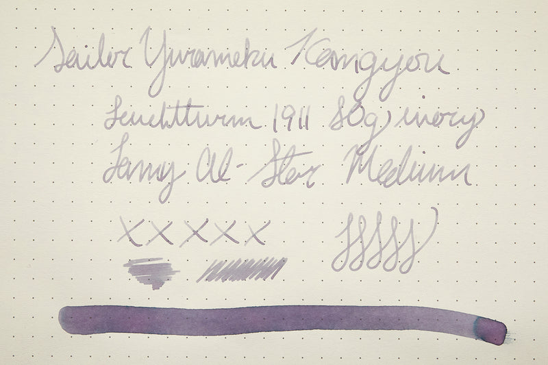 Sailor Yurameku Kangyou - Ink Sample