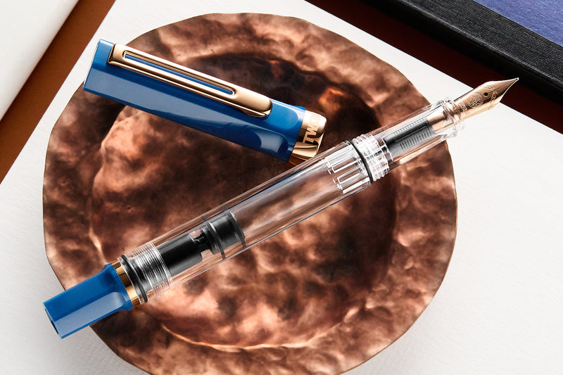 TWSBI ECO Fountain Pen - Indigo Blue w/ Bronze Trim