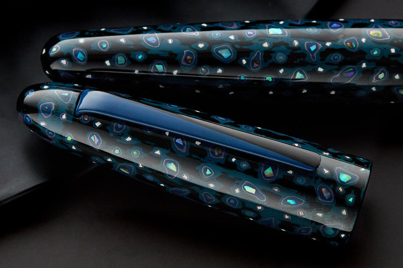 TACCIA Empress Shin Tsugaru Nuri Fountain Pen - Ao-Iro (Limited Edition)