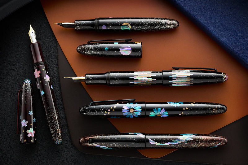 TACCIA Miyabi Bon-Bori Fountain Pen - Blue Daisies (Limited Edition)