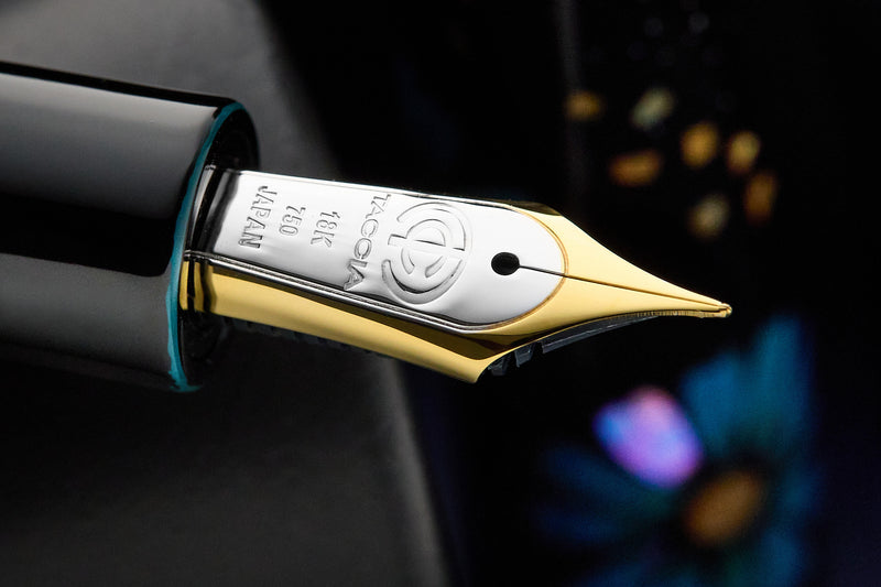 TACCIA Miyabi Bon-Bori Fountain Pen - Blue Daisies (Limited Edition)