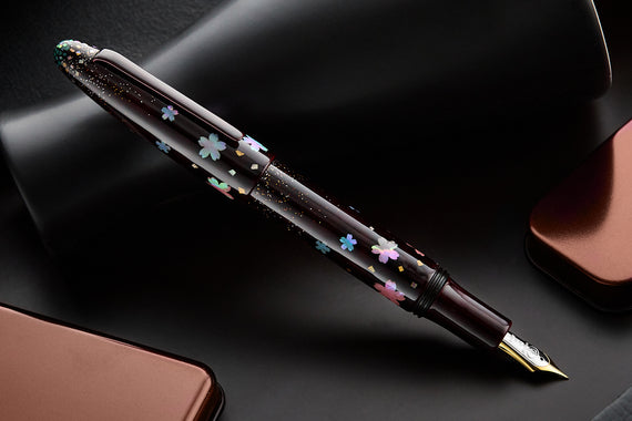 TACCIA Miyabi Bonbori Stardust Raden Fountain Pen - Cherry Blossoms (Limited Edition)