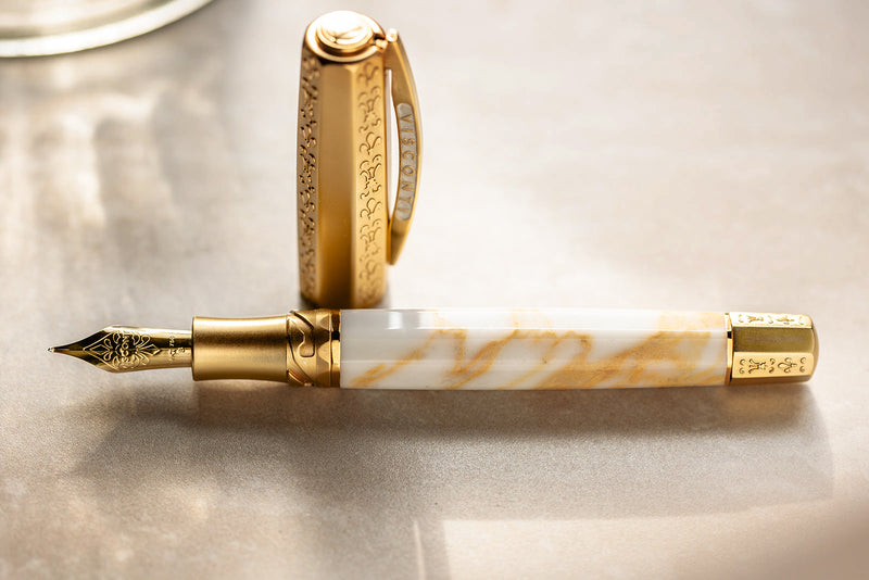 Visconti il Magnifico Fountain Pen - Calacatta Gold (Limited Edition)