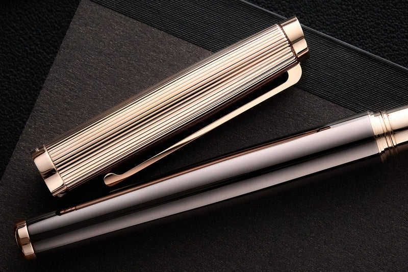 Waldmann Tuscany Fountain Pen - Chocolate with Rose Gold