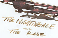 Wearingeul The Nightingale and the Rose - Ink Sample