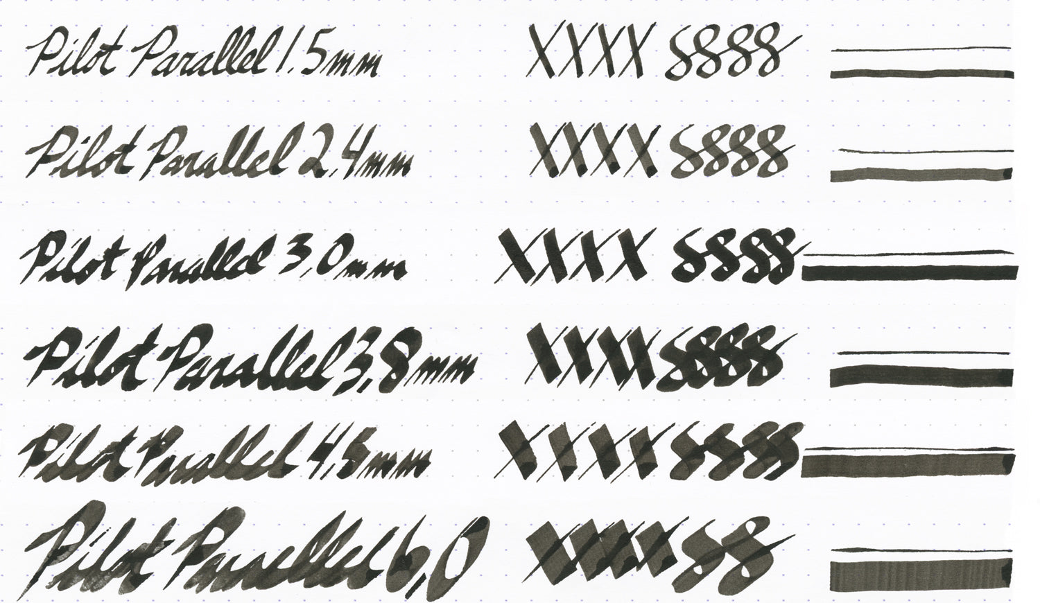 Pilot Parallel Calligraphy Pen Set - 4.5 mm Pen Nib with Ink Cartridges -  Sam Flax Atlanta
