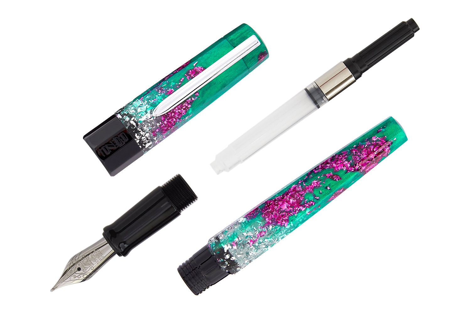 Ombre Rhinestone Pen - Magenta – Charming Medusa