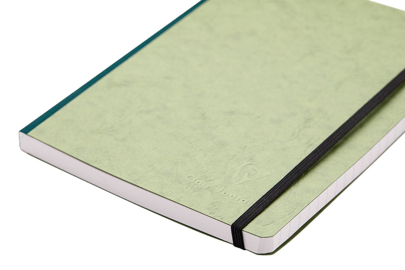 Clairefontaine Basic Clothbound A4 Notebook - Green, Lined