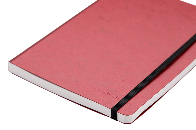 Clairefontaine Basic Clothbound A5 Notebook - Red, Lined