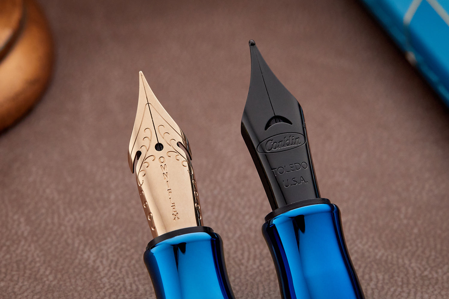 Conklin Duragraph メタル万年筆 PVDブルー - F - 筆記用具