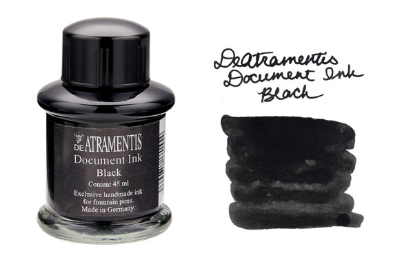 De Atramentis Document Ink Black - 45ml Bottled Ink