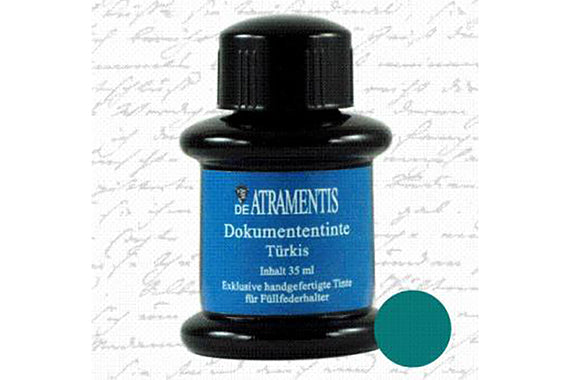 De Atramentis Document Ink Turquoise - 45ml Bottled Ink