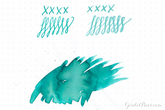 De Atramentis Mint Turquoise - Ink Sample