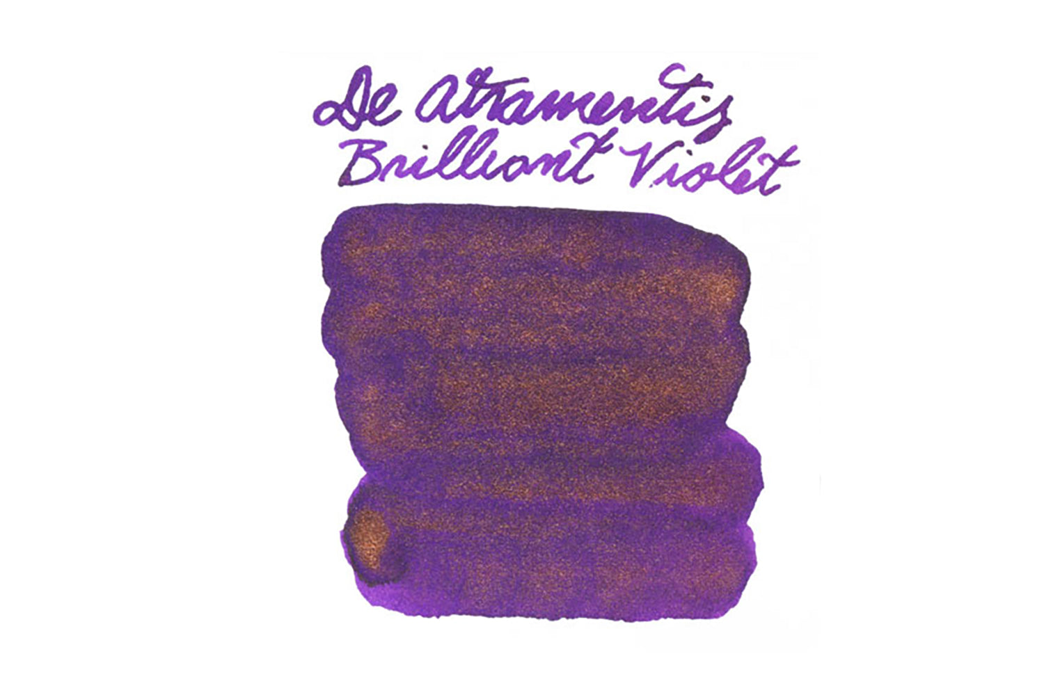 de Atramentis Pearlescent Brillant Violet Gold Ink - 45 ml Bottle