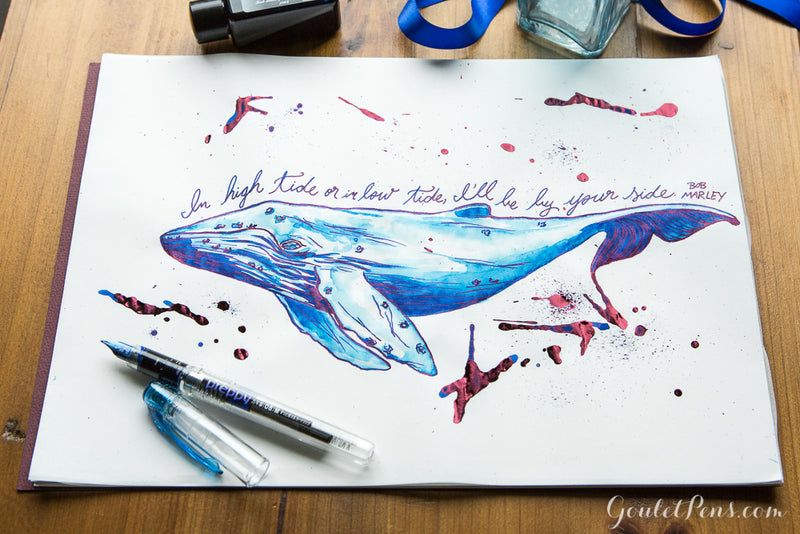 Diamine Majestic Blue - Ink Sample