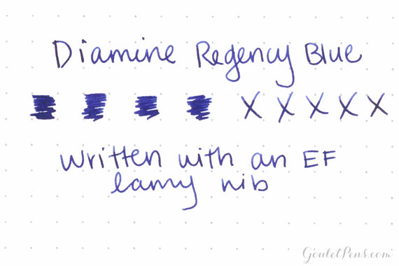 Diamine Regency Blue fountain pen ink