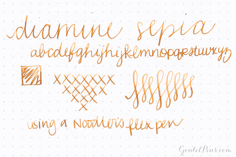 Diamine Sepia - Ink Sample - The Goulet Pen Company