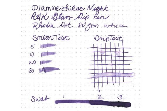 Diamine Lilac Night fountain pen ink