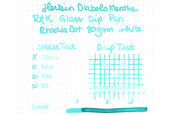 Herbin Diabolo Menthe fountain pen ink