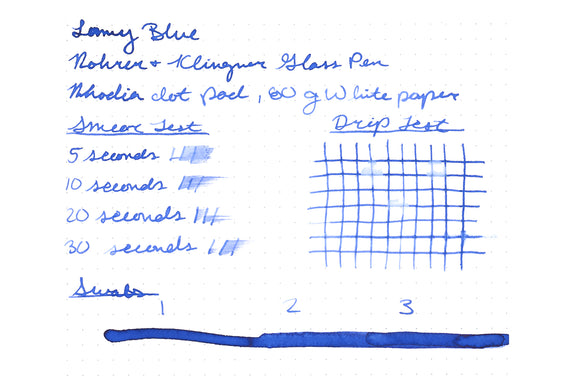 LAMY Blue fountain pen ink