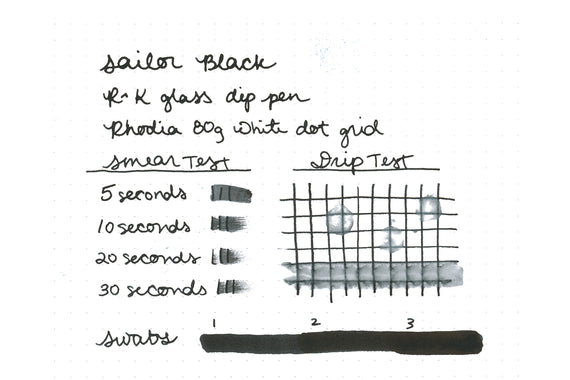 Sailor Black fountain pen ink