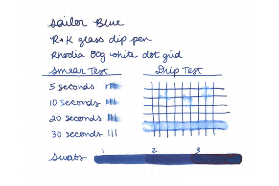 Sailor Blue fountain pen ink