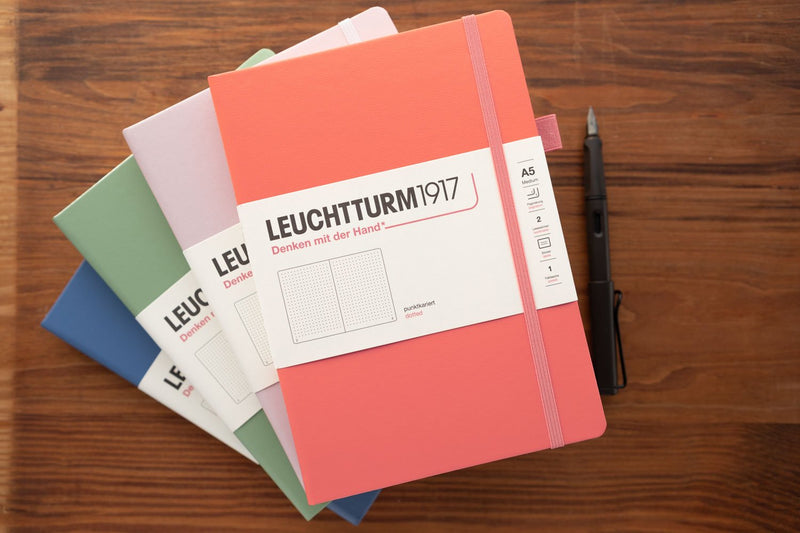 Leuchtturm1917 Medium A5 Notebook - Powder, Dot Grid