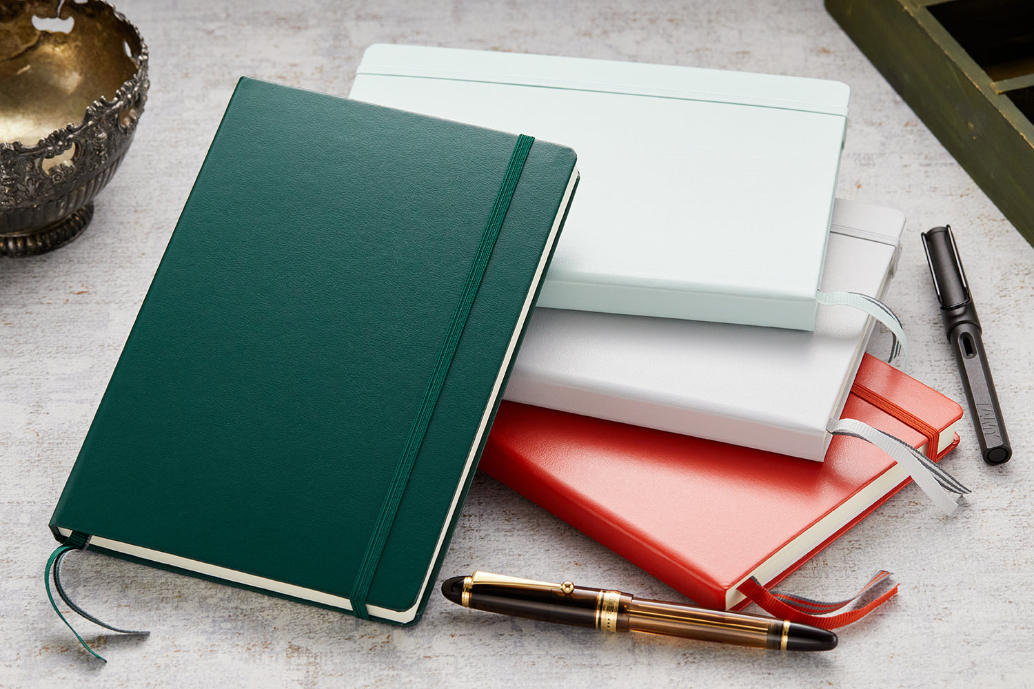 Leuchtturm 1917 Notebook A5 Fox Mint Green Ruled Hard Cover