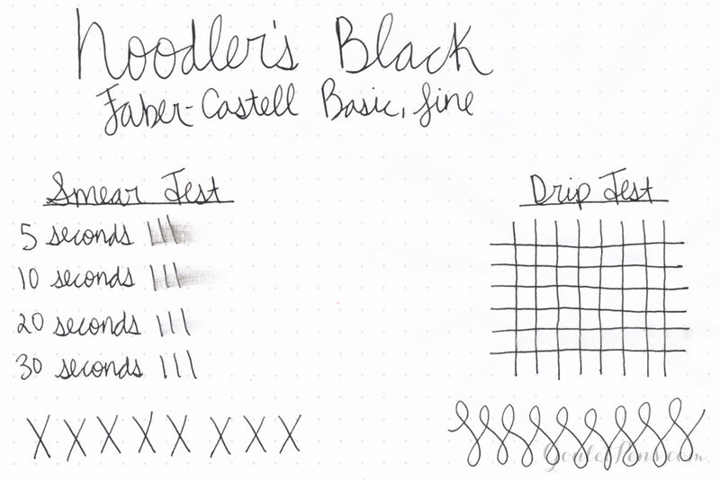 Noodler's Black - Ink Sample