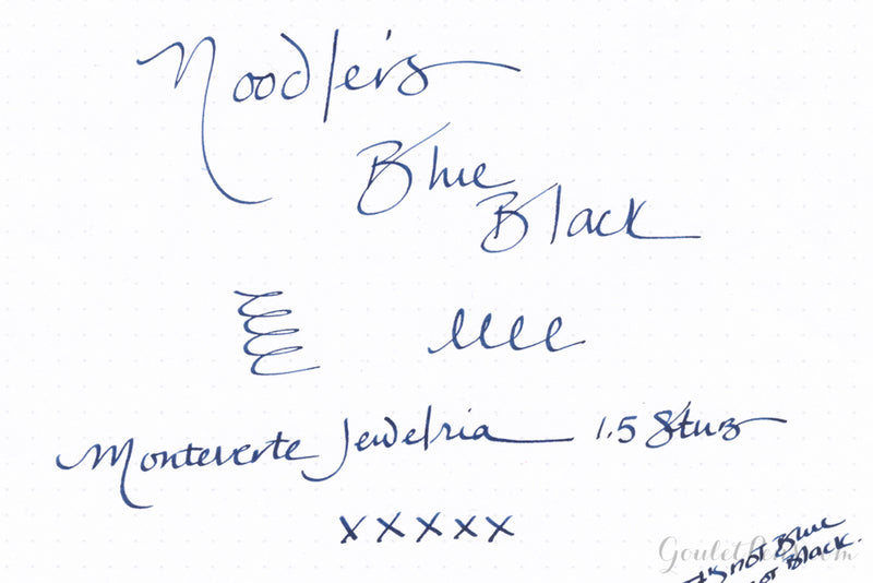 Noodler's Blue Black - Ink Sample