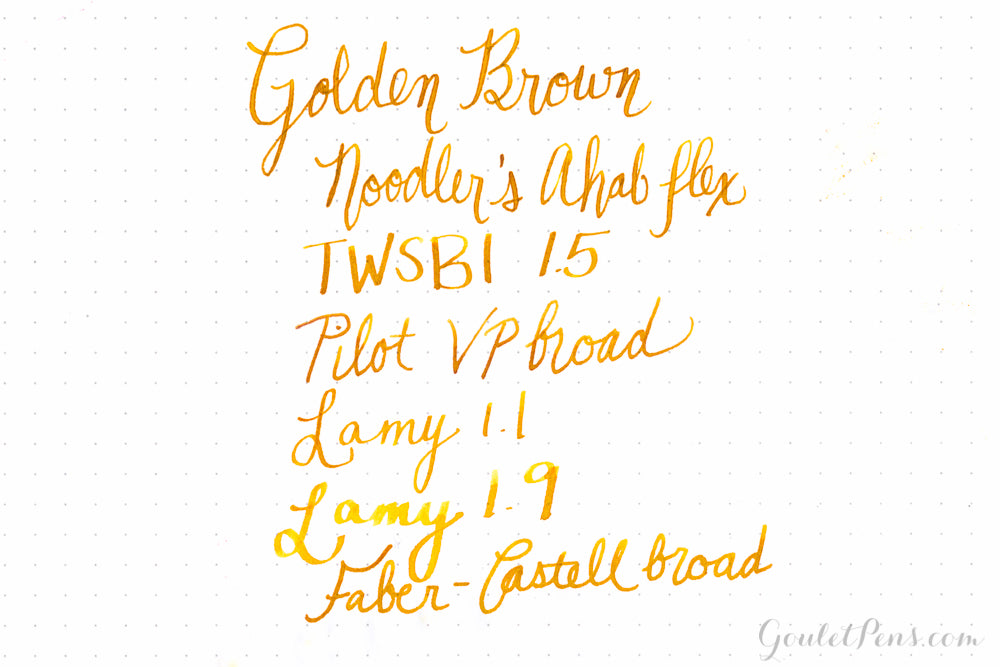 Ink Review #232: Noodler's Golden Brown — Fountain Pen Pharmacist