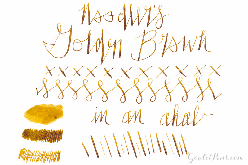 Noodler's Golden Brown - Ink Sample