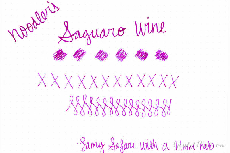 Noodler's Saguaro Wine - Ink Sample