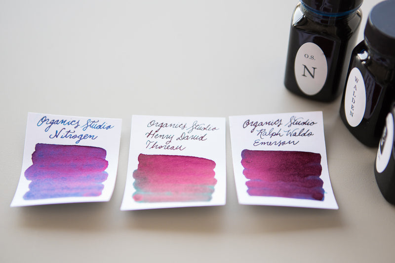 Organics Studio Ralph Waldo Emerson Twilight Blue - Ink Sample