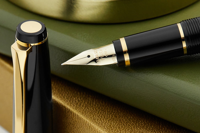 Pilot Falcon Fountain Pen - Black/Gold