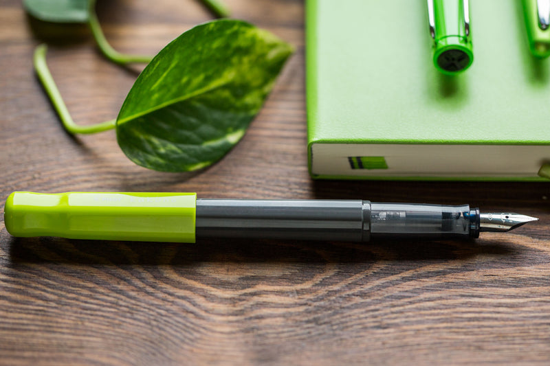 Pilot Kakuno Fountain Pen - Lime Green/Gray