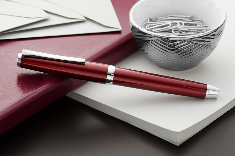 Pilot Metal Falcon Fountain Pen - Burgundy