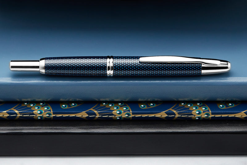 Pilot Vanishing Point Fountain Pen - Blue Carbonesque