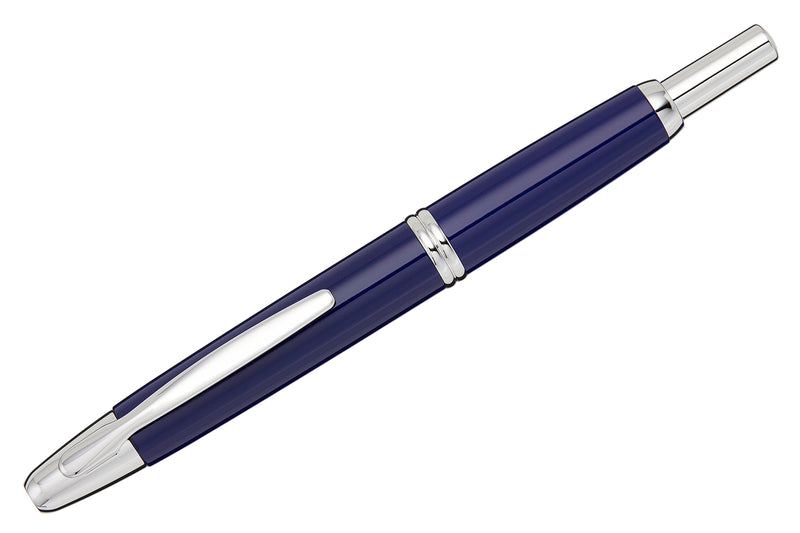 Pilot Vanishing Point Fountain Pen - Blue/Rhodium